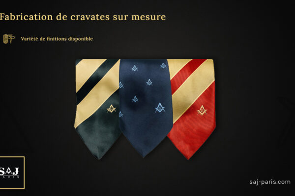 Fabrication de Cravates Personnalisées dans la Franc-Maçonnerie : L’Élégance au Service de l’Identité Maçonnique